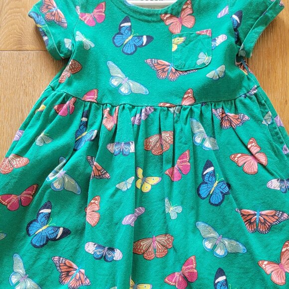 Boden 5/6Y Butterfly Print Casual Kids Dress - Picture 3 of 3